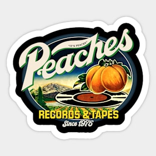 Peaches Records & Tapes Sticker